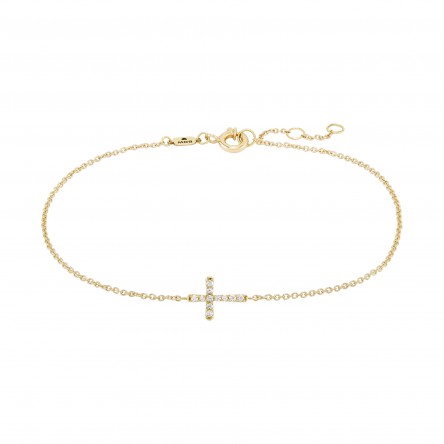 Pulseira Cross Ouro 18K Topzios