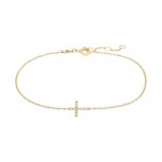 Pulsera Cross Oro 18K Topacios