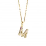 Pendente Ouro 18K - Letter M
