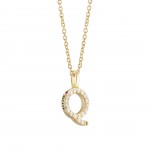 Pendente Ouro 18K - Letter Q