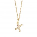 Pendente Ouro 18K - Letter X
