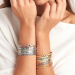 Pulsera Pretty Bangles Corazn Plateada