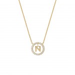 Collar Letter In Circle N