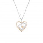 Collar Love In Rose Three Hearts