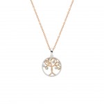 Tree Of Life Bicolor Rose Gold Necklace