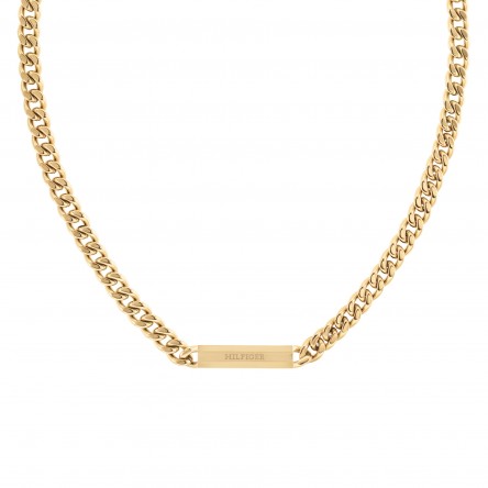 Gold Mesh Steel Necklace