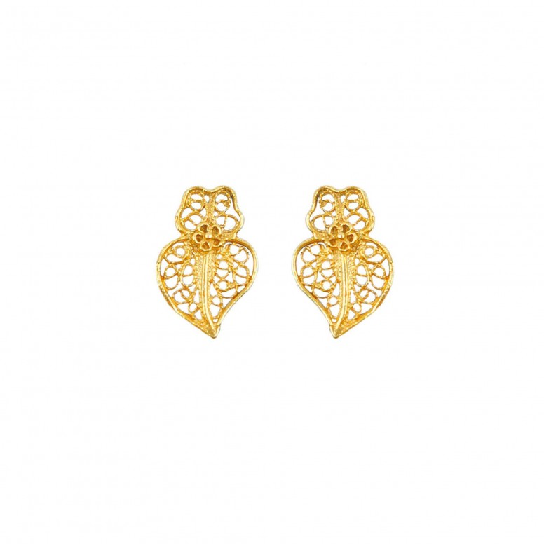 Pendientes Corazn de Viana XXS Oro 19,2K