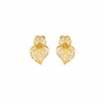 19,2K Gold Viana Heart Earrings