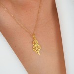 19,2K Gold Viana Heart Necklace