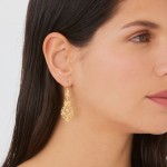 925 Gold Sterling Silver Princess Earrings