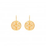 925 Gold Sterling Silver Circles Earrings