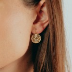 925 Gold Sterling Silver Circles Earrings