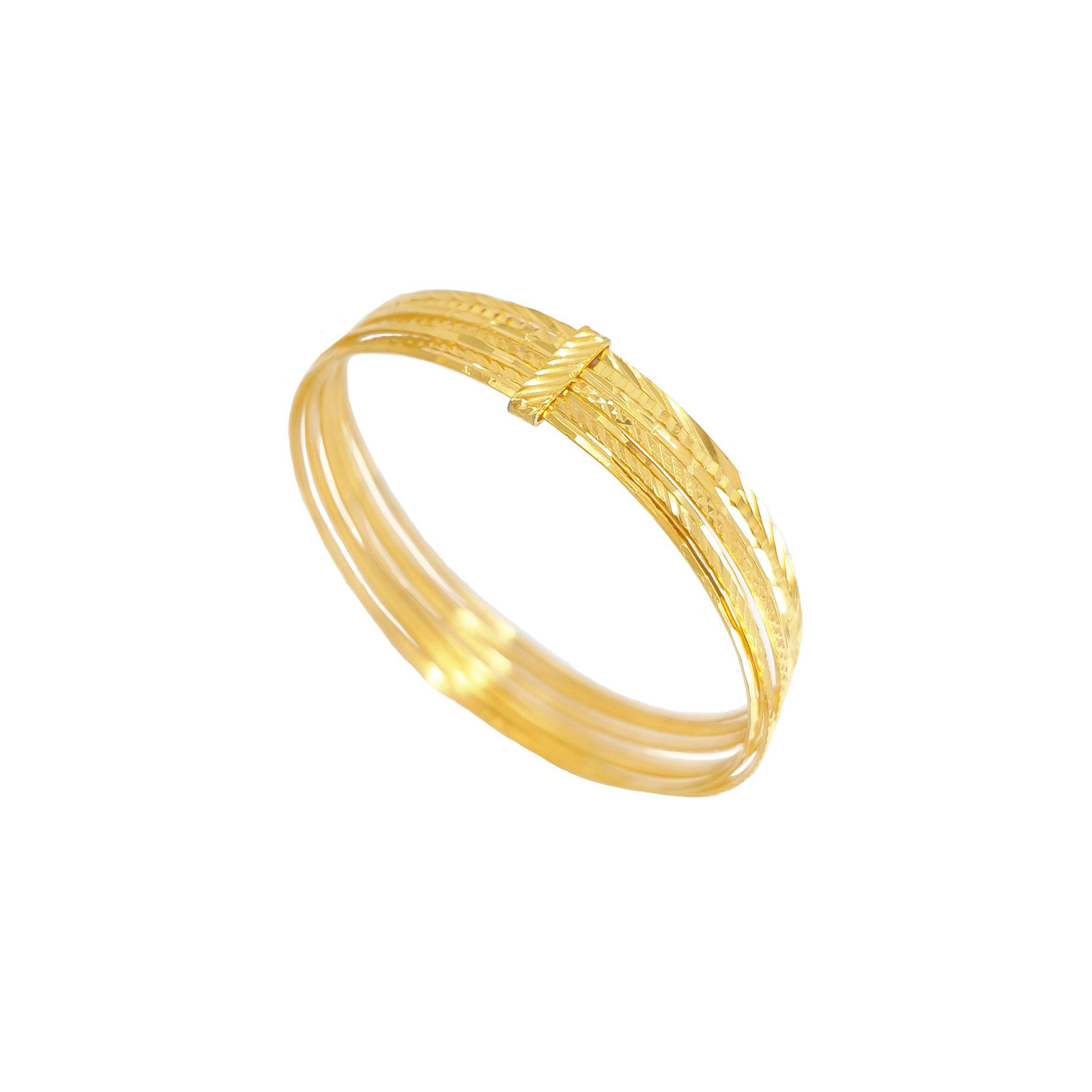 Pulseira Sete Escravas Prata Dourada