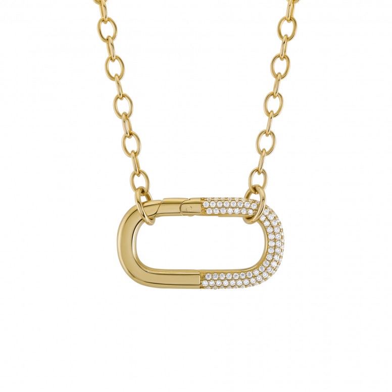 Bold Daily Oval Necklace