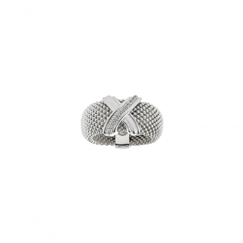 Anillo Trionfo Bright Crossed Element