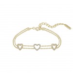 Fun Double Chain & Heart Bracelet