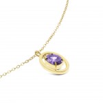 Collar Birthstone Febrero - Sabidura