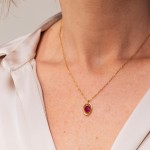 Birthstone Necklace July - Passion