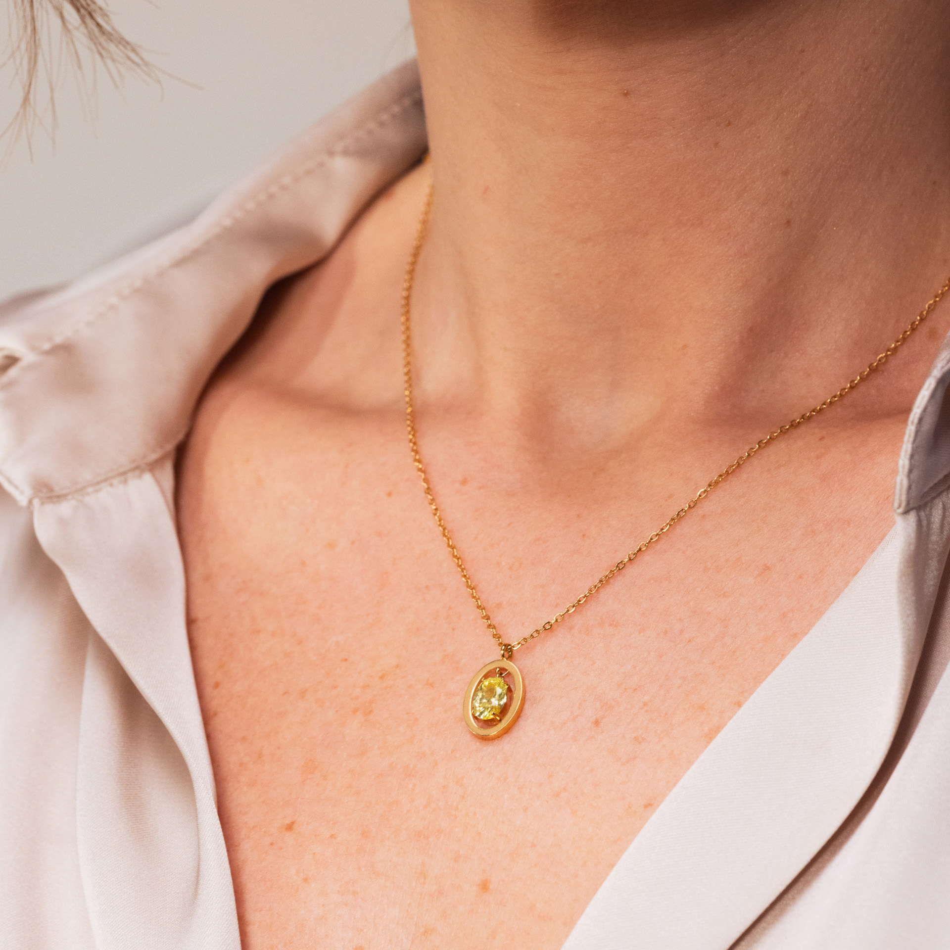 Colar Birthstone Agosto - Força
