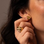 Spark Gold Earrings