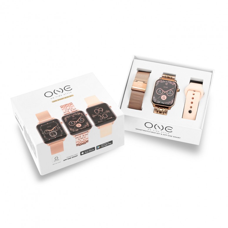 Set Reloj Smartwatch MagicCall Rose Gold