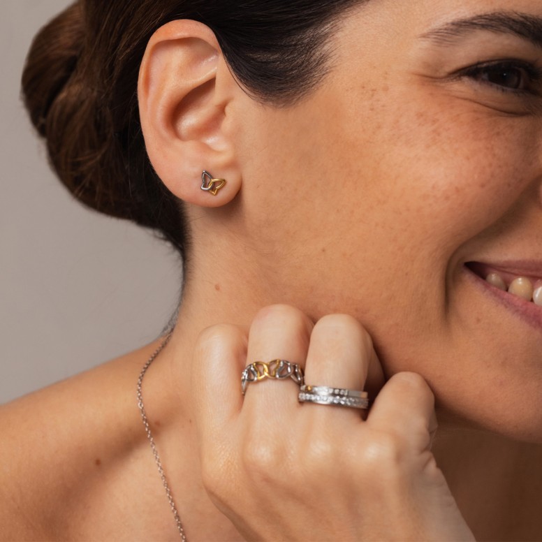 Anillo Butterfly Bicolor
