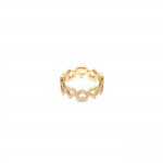 Reflexions Heart Gold Ring