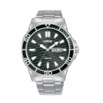 Man Sports Silver Watch