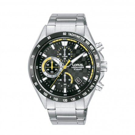 Man Sports Silver Watch