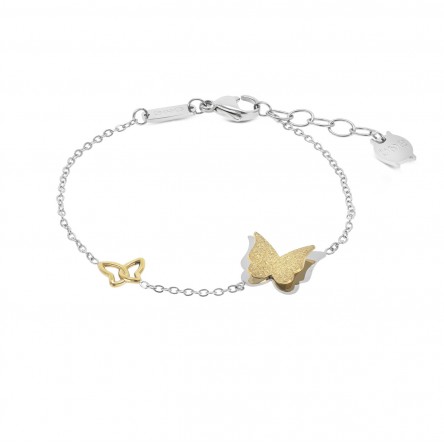 Pulseira Butterfly Bicolor Bracelet