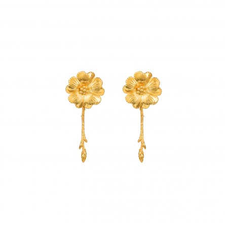 Golden Silver Amlia Blossoming Earrings