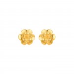 Golden Silver There Go the Amlia Flowers Earrings