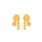 Golden Silver Amlia Bouquet Earrings