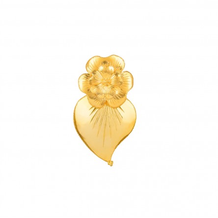 Golden Silver Amlia Heart Pin