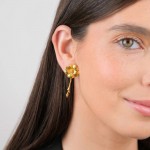 Golden Silver Amlia Blossoming Earrings