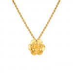 Golden Silver There Goes the Amlia Flower Necklace