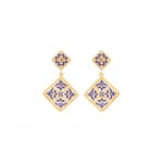 Azulejo Gold Plated Earrings