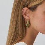 Baroque Heart of Viana Gold Plated Earrings