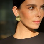 Articulated Boat Gold Plated Earrings