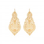 XL Queen Gold Plated Earrings