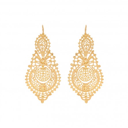 XL Queen Gold Plated Earrings