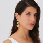 Princess Icon Gold Plated Silver Earrings