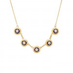 5 Caramujos Gold Plated Necklace