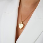 Open Heart Gold Plated Necklace