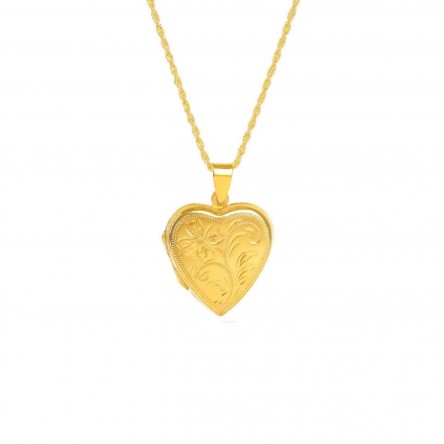 Open Heart Gold Plated Necklace