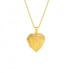 Open Heart Gold Plated Necklace