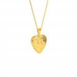 Open Heart Gold Plated Necklace