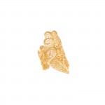 Heart of Viana XL Gold Plated Silver Ring