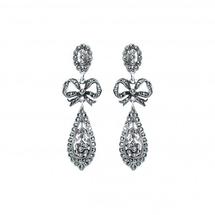 King Marcasites Silver Earrings