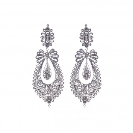 Princess Icon Silver Earrings